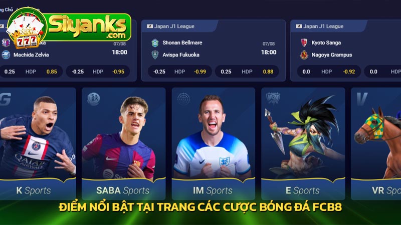 Điểm nổi bật tại trang các cược bóng đá Fcb8