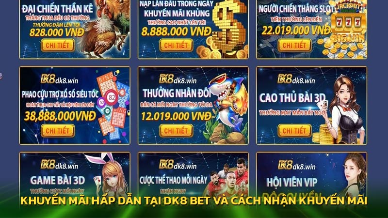 Khuyến mãi hấp dẫn tại DK8 bet và cách nhận khuyến mãi