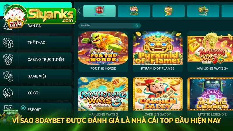 Vì sao 8daybet được đánh giá là nhà cái top đầu hiện nay